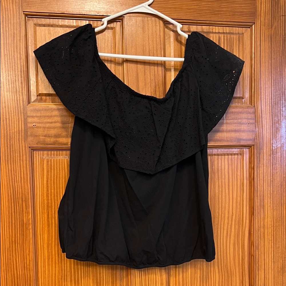 Torrid Black Off-Shoulder Women's Top, size 1x